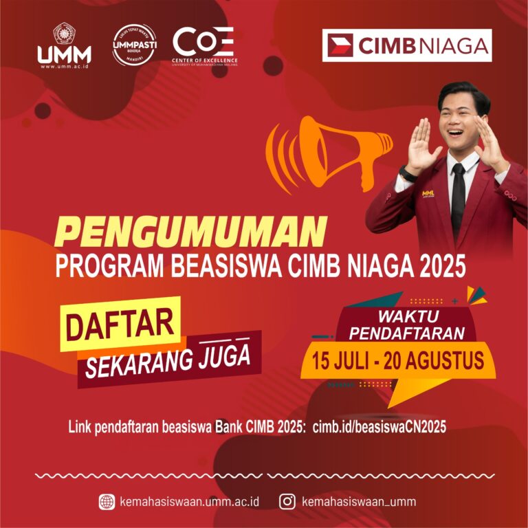 PENDAFTARAN PROGRAM BEASISWA CIMB NIAGA 2025 TELAH DIBUKA! 🎓